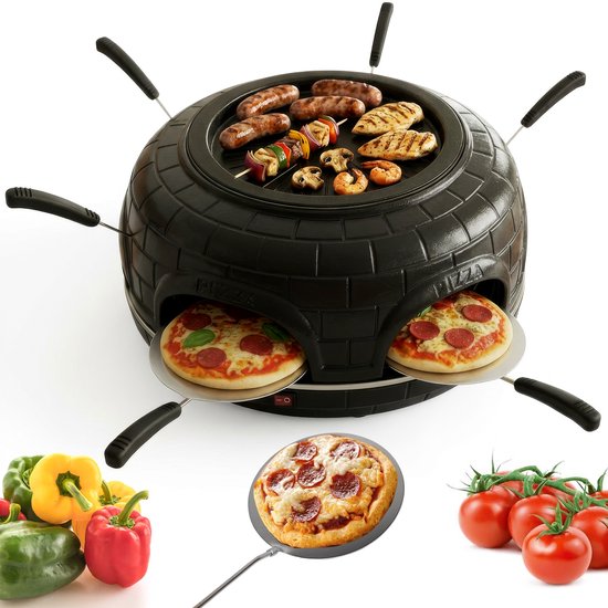 Illustratie bij 3-in-1 pizzaoven, grill en raclette