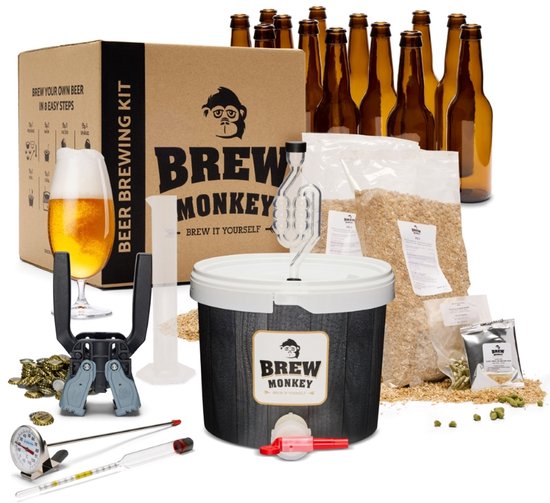 Illustratie bij Bierbrouwpakket luxe, blond bier