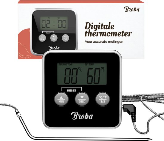 Illustratie bij Digitale kernthermometer voor vlees en BBQ