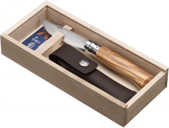 Illustratie bij Opinel No.08 zakmes in houten kistje