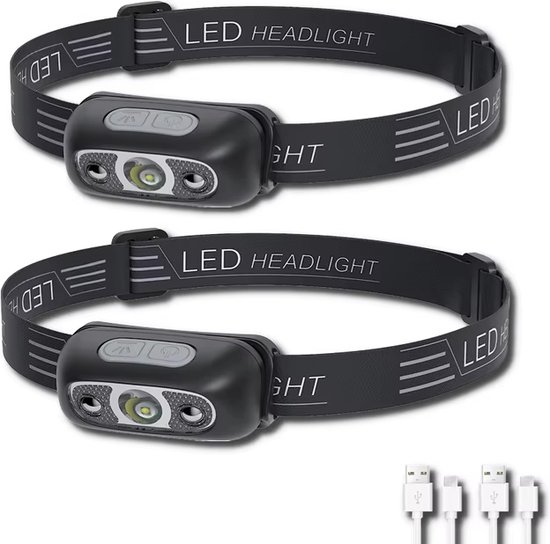 Illustratie bij Oplaadbare ledhoofdlamp met bewegingssensor